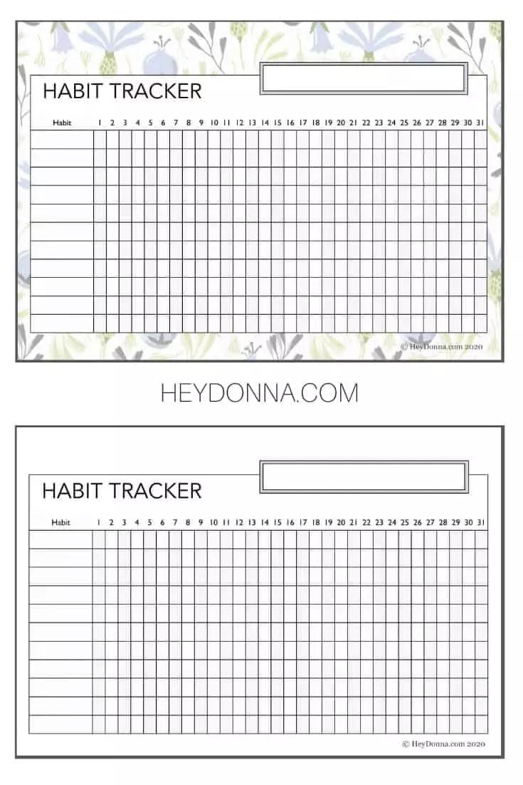 44 printable habit tracker templates for 2026 | develop good habits